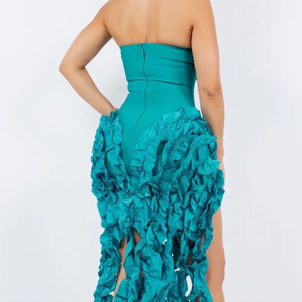 LECLA LOS ANGELES Bandage Bodycon Fringe
Dress in Black Women’s size Large - Picture 7 of 17